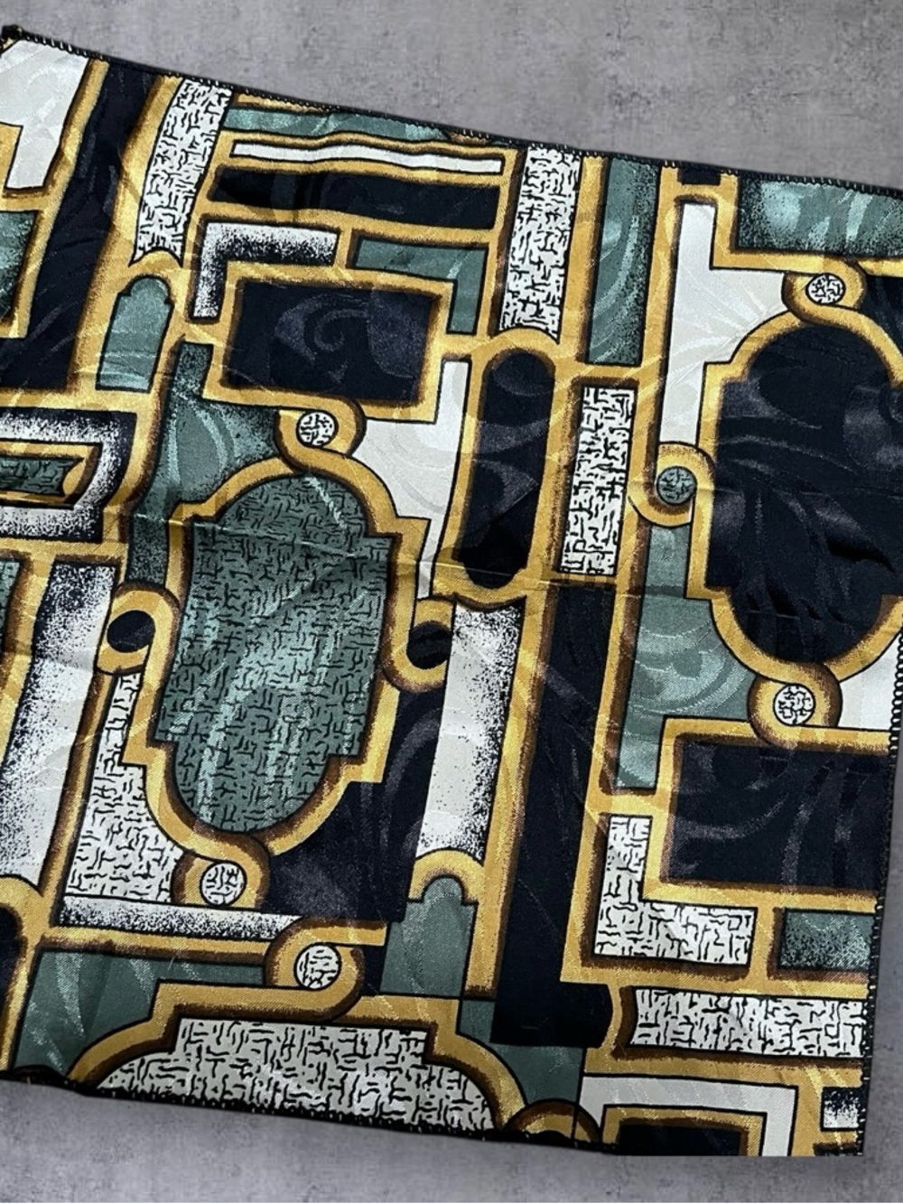 Satin Pattern Pocket Square - Picture 2 of 4